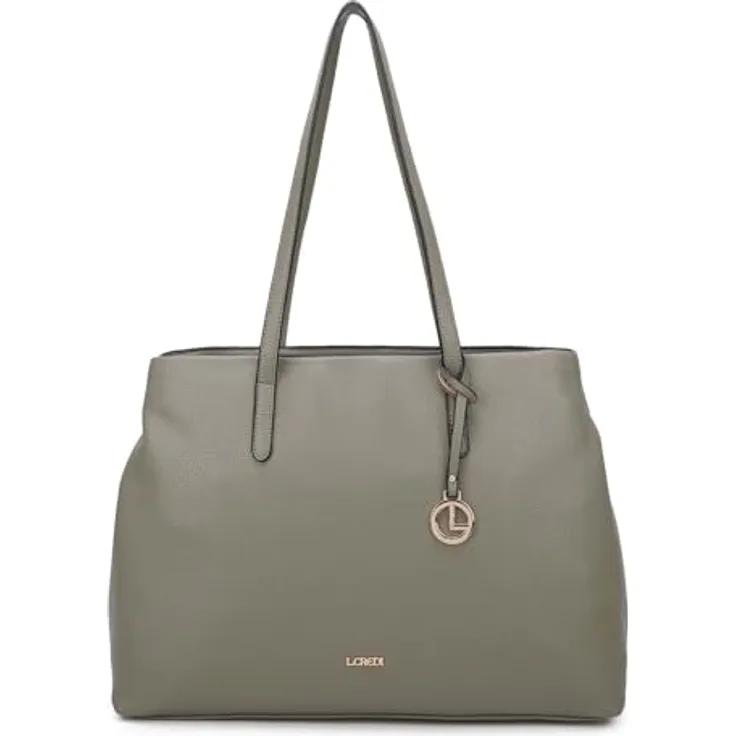 L.Credi Polly Shopper Tasche, 39 cm, braun, aus 100% Polyurethan, ideal für Einkäufe
