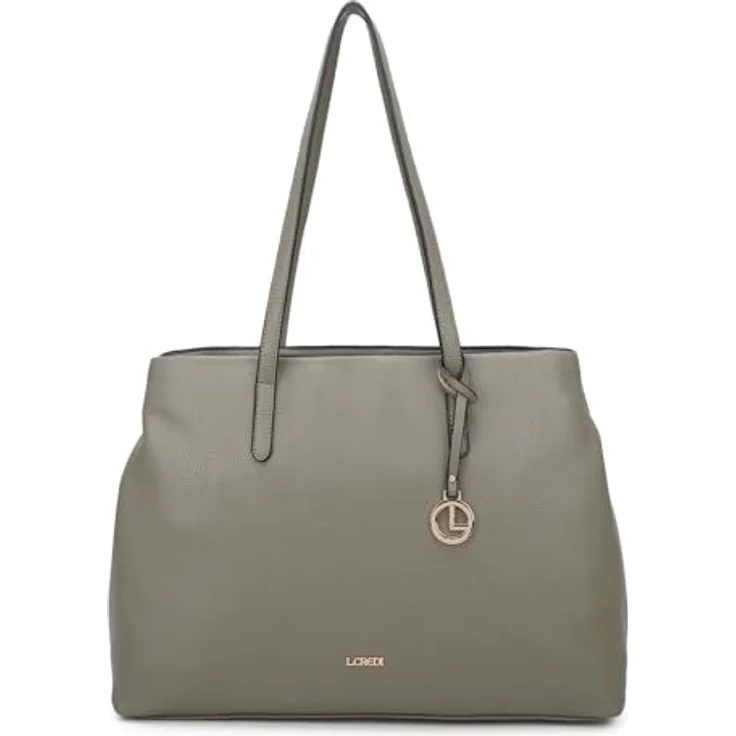 L.Credi Polly Shopper Tasche, 39 cm, braun, aus 100% Polyurethan, ideal für Einkäufe – Bild 1