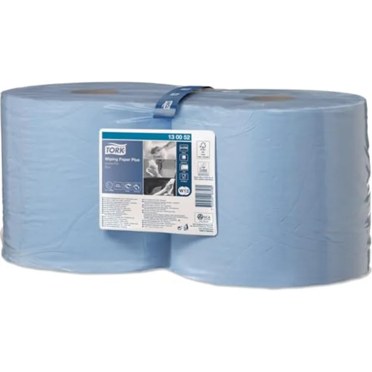 Tork Wiping Plus Combi Rol Poetspapier 2-laags Blauw W1/W2