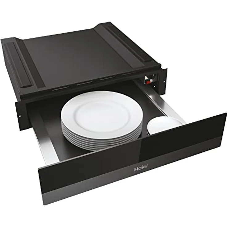 Haier HWO15NWD6XB1 Einbau-Warmhalteschublade, Nische 14 cm, Push-Pull Bedienung, Volumen 20l, Temperaturbereich 30-70°C, edelstahl, schwarz – Bild 2