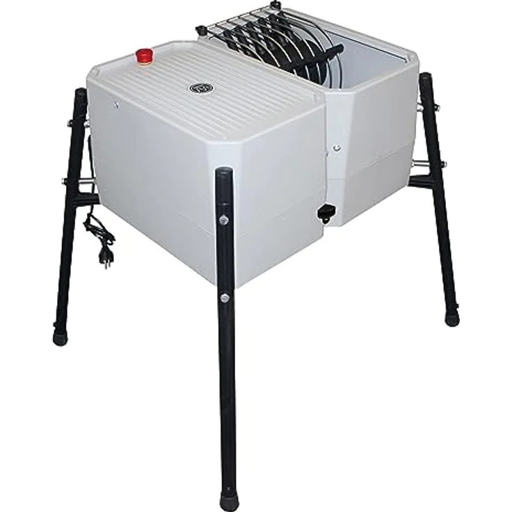 Kerbl 70506 Rupfmaschine mit 24 Fingern, 230 V, 50 Hz, 79cm Arbeitshöhe