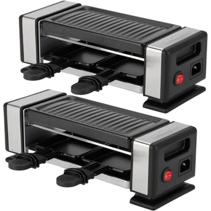 ProfiCook Raclette PC-RG 1324, erweiterbarer Raclette-Grill für 2-8 Personen, antihaftbeschichtet, 700 Watt – Bild 8