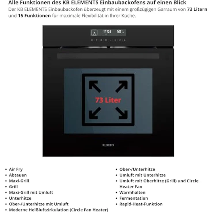 KB Elements Küchenmaschine ELK75LP, 2000 W, 6 l Schüssel, GS-zertifizierter Standmixer, 6 Nudelaufsätze, Glanzschwarz – Bild 7