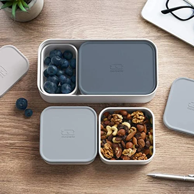 Monbento Lunchbox-Set 4-tlg. ORIGINAL, Lunchbox, Grau – Bild 3