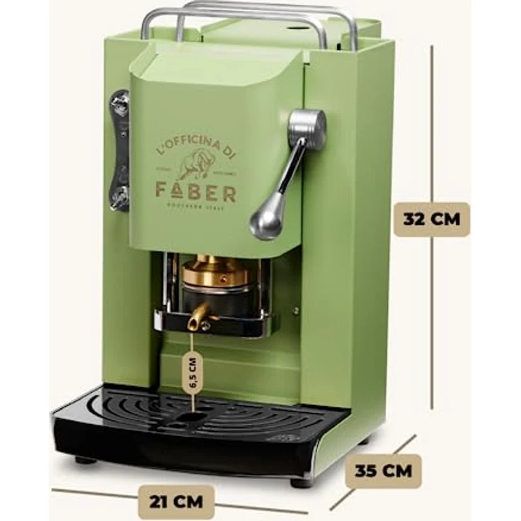 Faber Coffee Machines Pro Deluxe Espressomaschine ESE Pad 44 mm, einfache Reinigung, Tassenwärmer, schnelles Aufheizen, elegantes Design – Bild 4