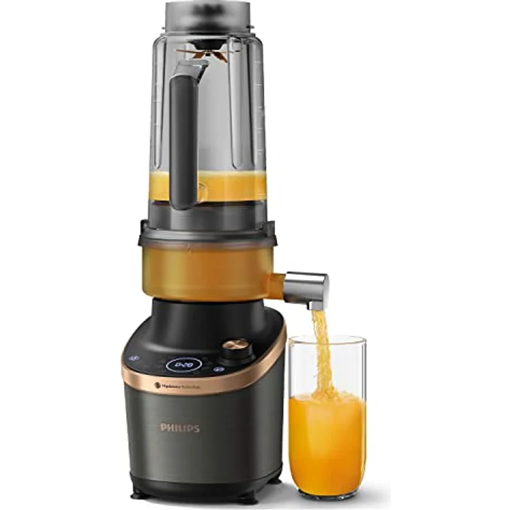 Philips Flip&Juice Hochleistungsmixer der 7000 Serie mit Entsaftermodul, Flip&Juice-Technologie, ProBlend Ultra, NutriU App, 8 Schnellauswahlprogramme, Schnellreinigungsfunktion (HR3770/10) – Bild 2