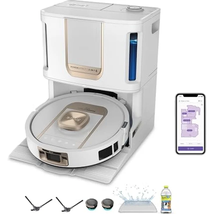 Shark ThermaCharged PowerDetect Nass- und Trocken-Saugroboter mit DirtDetect, FloorDetect, EdgeDetect, NeverStuck-Technologie und automatischer Wischpadreinigung – Bild 2