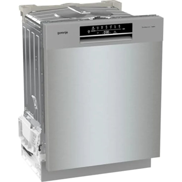 Gorenje GU642E90X Geschirrspüler, unterbaufähig, 13 Maßgedecke, 7 Spülprogramme, AquaStop, leise mit 47 dB, Farbe Inox – Bild 2
