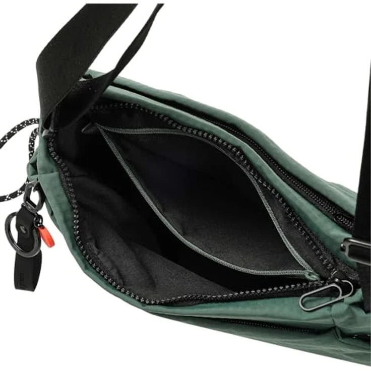 Hedgren Makoto Crossover Square Bag, Umhängetasche aus recyceltem Material, Duck Green, 25x25x8 cm, mit verstellbarem Schulterriemen und mehreren Fächern – Bild 5