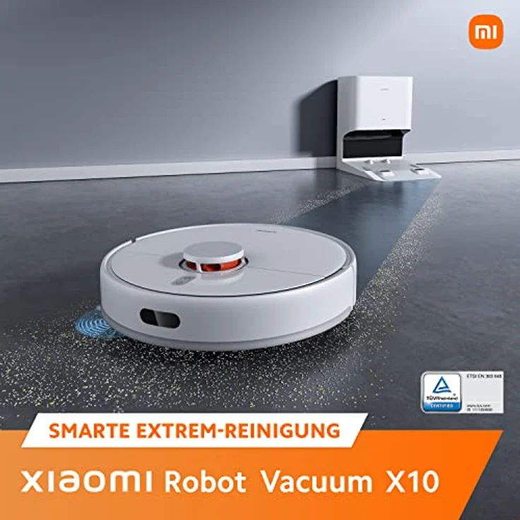 Xiaomi Robot Vacuum X10 Saug- & Wischroboter mit Auto Absaugstation, Smart Reinigungsplan, LDS Navigation, 4000Pa Saugkraft, 180min Laufzeit, APP Steuerung, Google & Alexa, Teppich Tierhaare Hartböden – Bild 2