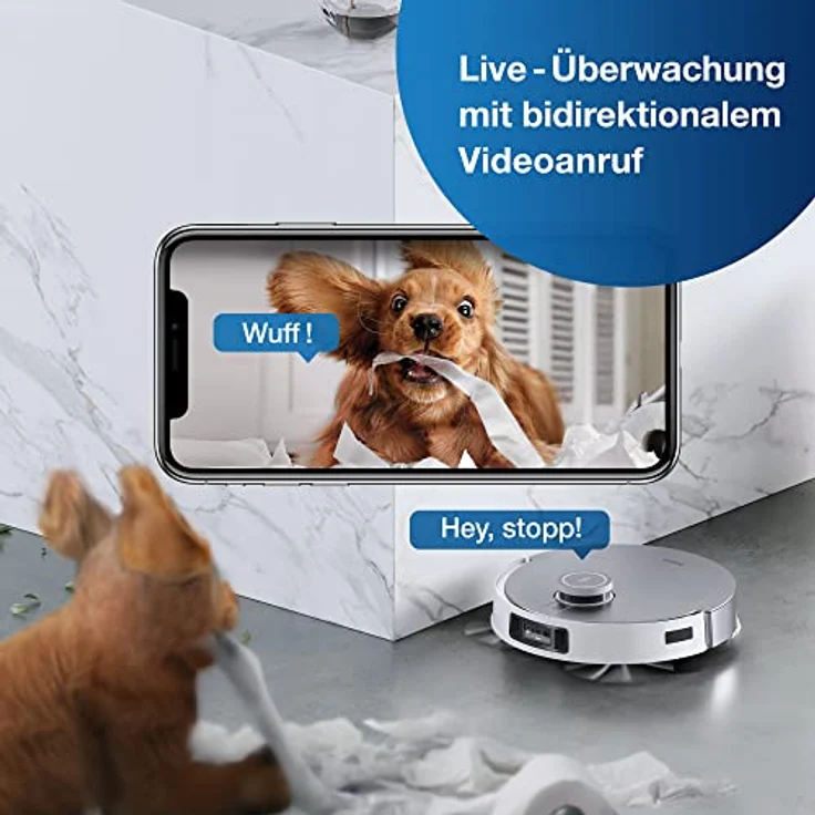 Ecovacs Deebot X1 Omni Saugroboter mit Wischfunktion und Absaugstation, 260 min Akkubetrieb, rotierender Wischausatz, 5000 Pa Saugleistung, weiß – Bild 6