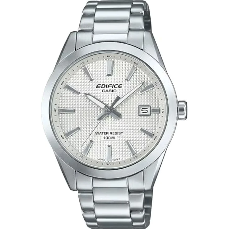 Casio EFV-160D-7AVEF, Herren-Armbanduhr aus Edelstahl mit weißem Zifferblatt, Quarzwerk und Kalenderfunktion – Bild 2