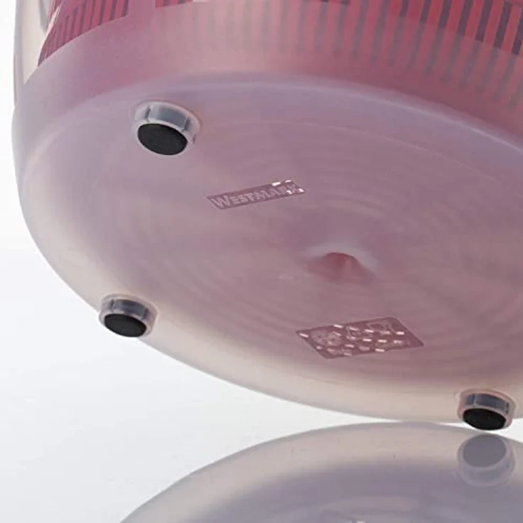 Westmark Salatschleuder, Kunststoff, Durchmesser: 26 cm, Höhe: 21,5 cm, Fassungsvermögen: 5 Liter, Fortuna, Rot-Transparent, 24322260 – Bild 6