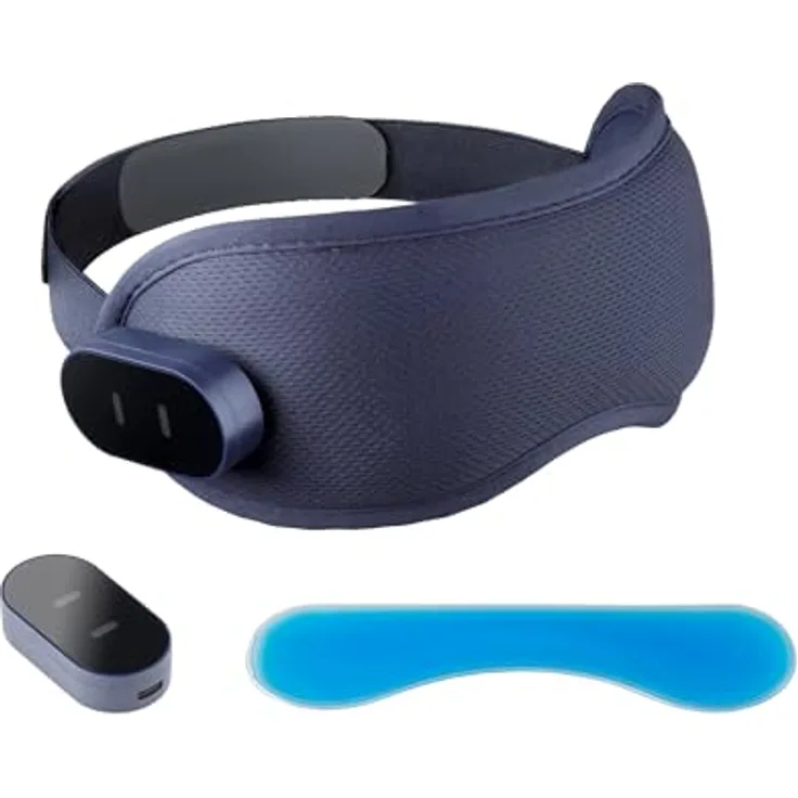 Medivon Horizon Hypnos Massager für Kopf Körper und Augen, Vibrationsmassage, antibakterielle Beschichtung, blau