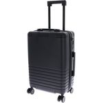 Kapten & Son Heathrow Kabinentrolley, 4 Rollen, 55 cm, Schwarz, 100% Polycarbonat