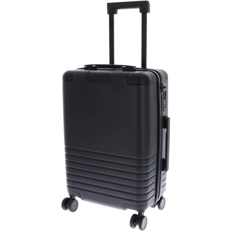 Kapten & Son Heathrow Kabinentrolley, 4 Rollen, 55 cm, Schwarz, 100% Polycarbonat – Bild 1
