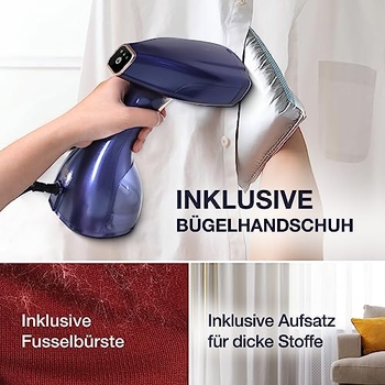 Tragbarer Dampfglätter 1000W - Dampfbürste Für Kleidung Ohne Bügelbrett | 2025 Neuheit