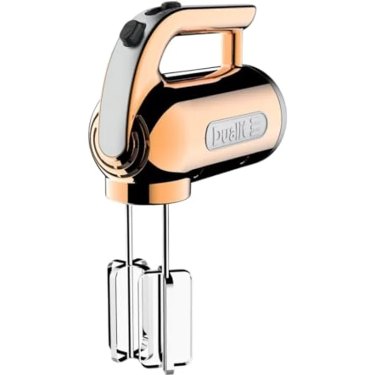 Dualit CLASSIC Handmixer Kupfer, 400 W mit 4 Geschwindigkeitsstufen und Edelstahlgehäuse – Bild 3
