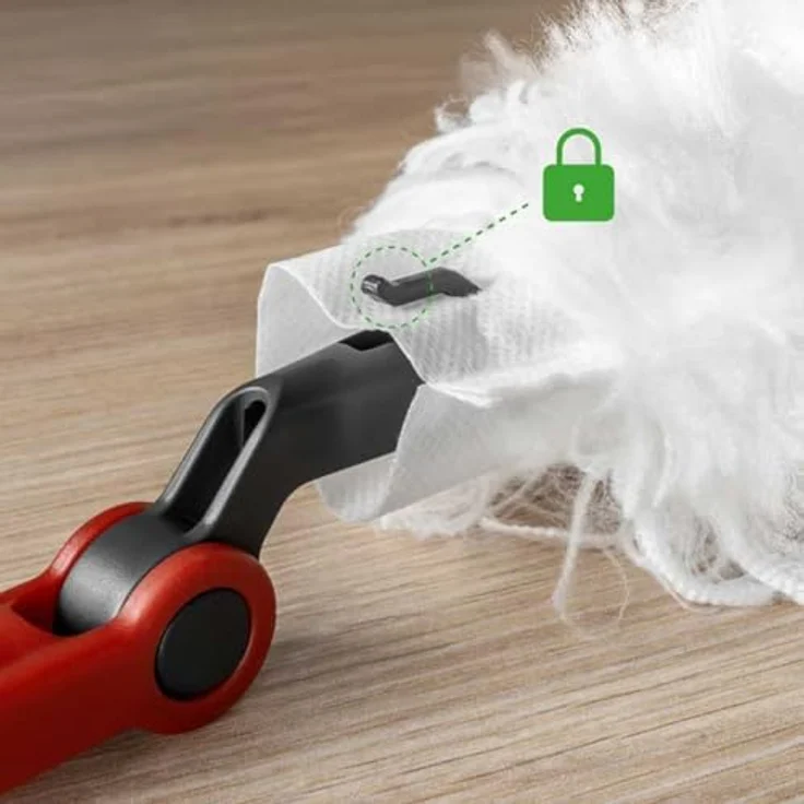 VILEDA FLEX & CATCH, Ausziehbarer Staubwedel mit 93 cm Griff, 360° Reinigung, 1 Mikrofaser-Ersatzaufsatz – Bild 5