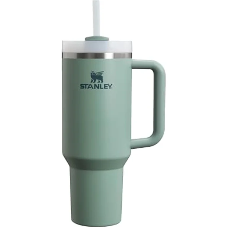 STANLEY Quencher H2.0 FlowState Trinkflasche mit Strohhalm 1.18L - Thermobecher Kühlt 11 Stunden - 48 Stunden Eisgekühlt Spülmaschinenfest - BPA Frei - Kaffeebecher To Go in Shale – Bild 1