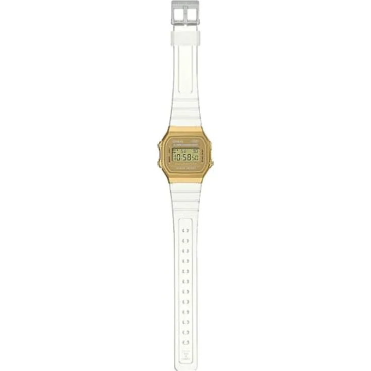 Casio Vintage Iconic Digitaluhr Transparent/Goldfarben A168XESG-9AEF – Bild 2