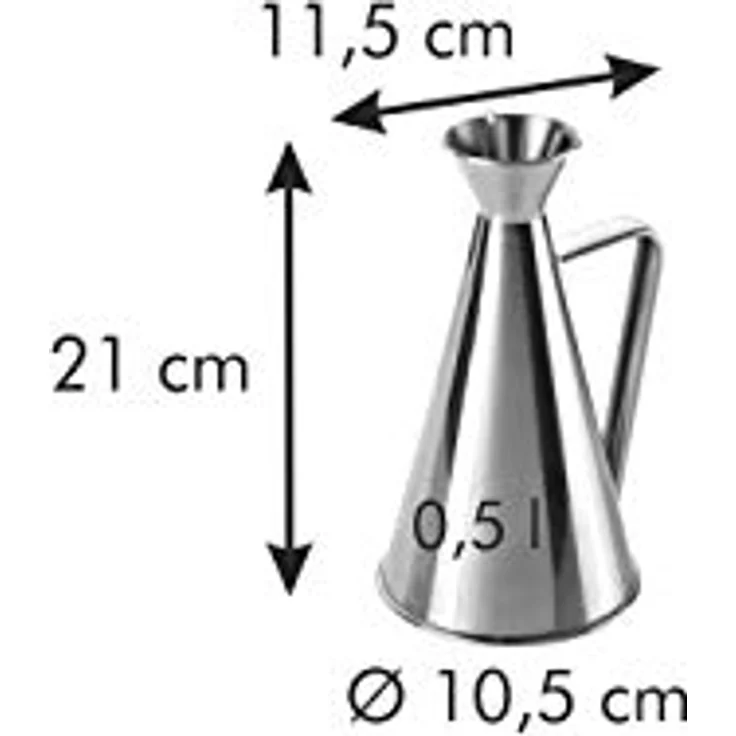 Tescoma Grandchef Ölflasche, Edelstahl, grau, 10.7 x 10.7 x 20.5 cm – Bild 5