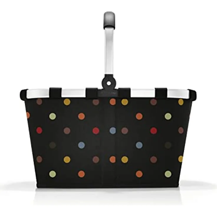 reisenthel carrybag frame dots – Stabiler Einkaufskorb mit viel Stauraum und praktischer Innentasche – Elegantes und wasserabweisendes Design
