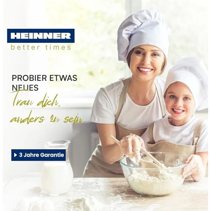 Heinner HPM-1000WHCH, Standmixer aus Edelstahl, Weiß, 5 l, 1000 Watt, Drehregler, Berührung – Bild 9