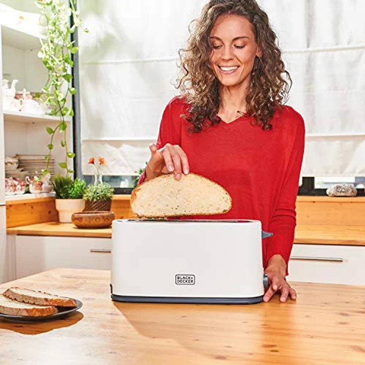 Black + Decker ES9600050B BXTO1001E Toaster, 1000, Kunststoff, Weiß – Bild 5