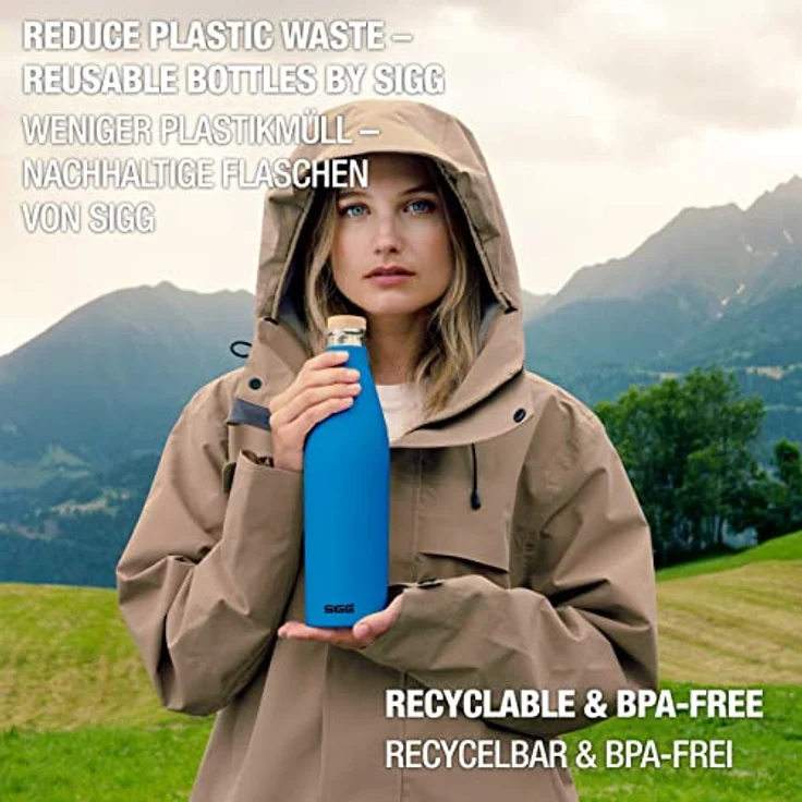 SIGG Trinkflasche Meridian Electric Blue 0,5L Thermosflasche, blau – Bild 6