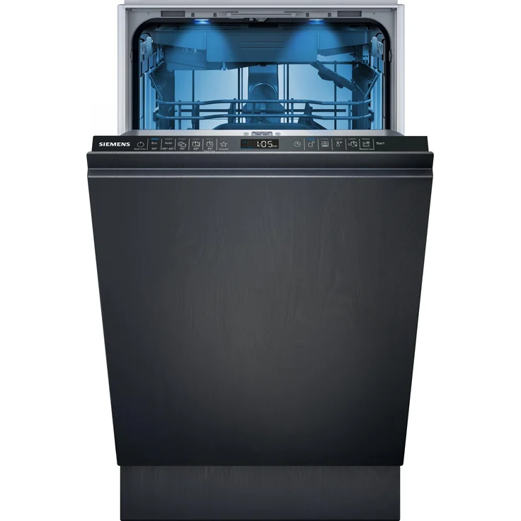 Siemens SR65EX09ME, vollintegrierter Geschirrspüler 45cm, B-Energieeffizienz, 10 Maßgedecke, Home Connect, 44 dB, Eco-Trocknung