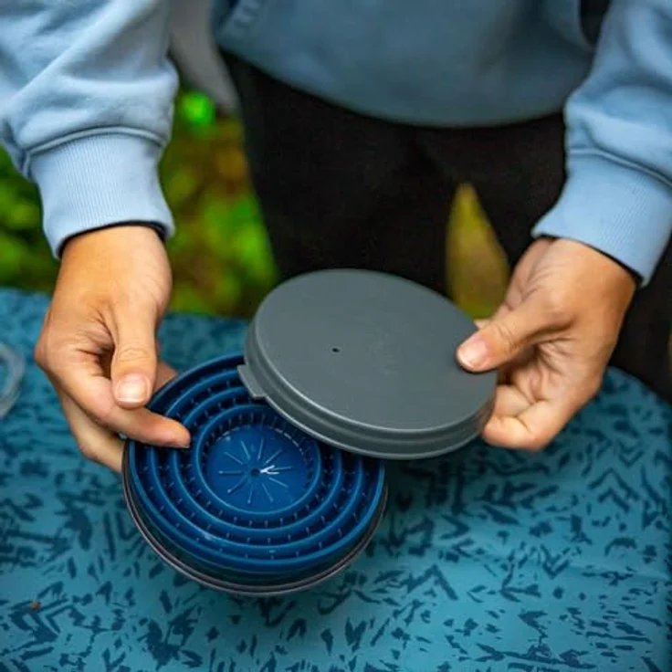 GSI OUTDOORS faltbare Kaffeefiltermaschine Größe 4, wiederverwendbar, blau für Outdoor & Camping – Bild 6