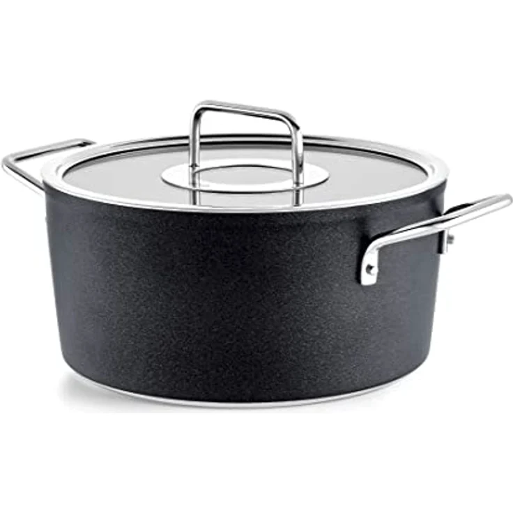 Fissler Adamant Aluminium-Kochtopf (Ø 24 cm, 4,9L) mit Glas-Deckel, antihaftend - Induktion, Anthrazit – Bild 4
