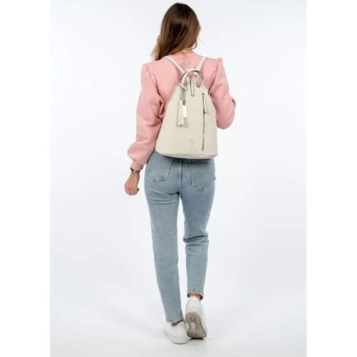 Suri Frey SFY Romy City Rucksack, 33 cm, beige, 100% Polyester, 30 cm x 18 cm x 33 cm – Bild 2
