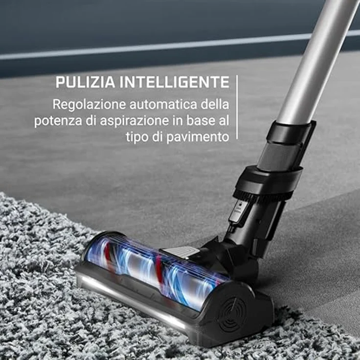 Rowenta X-Force Flex 13.60 RH9A32W, 2-in-1-Stabstaubsauger mit Lithium-Ionen-Akku, LED-Lichtern und Zyklon-Technologie, Weiß – Bild 9