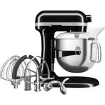 KitchenAid Küchenmaschine 5KSM70SHXEOB, 375 W, 6,6 l Schüssel, leistungsstärkste Küchenmaschine mit Schüsselheber, schwarz