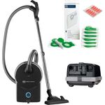 SEBO Staubsauger Airbelt D4 Control 890 W inkl. Zubehör, Aktionsradius 15,5 M, blau