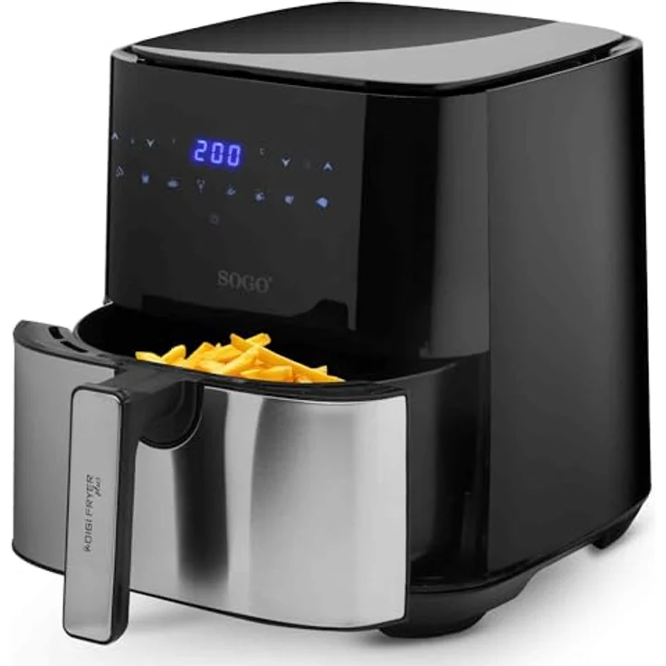 SOGO Air Fryer Serie Fritteuse ohne Öl, 5 Liter, 1450 W – Bild 2