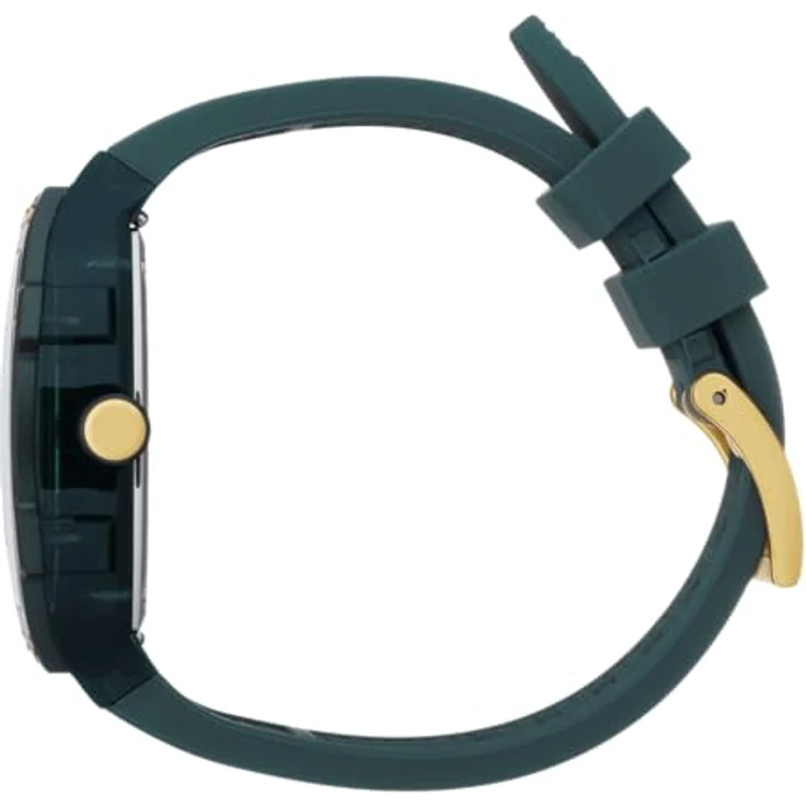 ICE-WATCH Watch 023996, Analog-Uhr mit Kalenderfunktion, leuchtenden Zeigern und Zahlen - Grün/ Gold – Bild 3