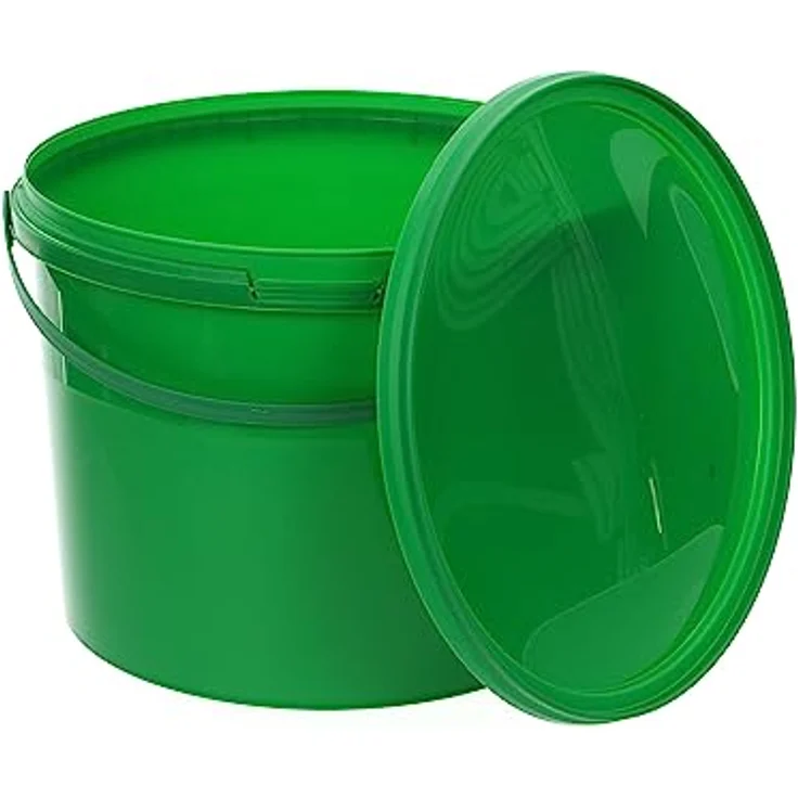 BenBow Eimer mit Deckel 10L Grün BSR-, Luftdicht, Lebensmittelecht, BRC-, auslaufsicher – Bild 1