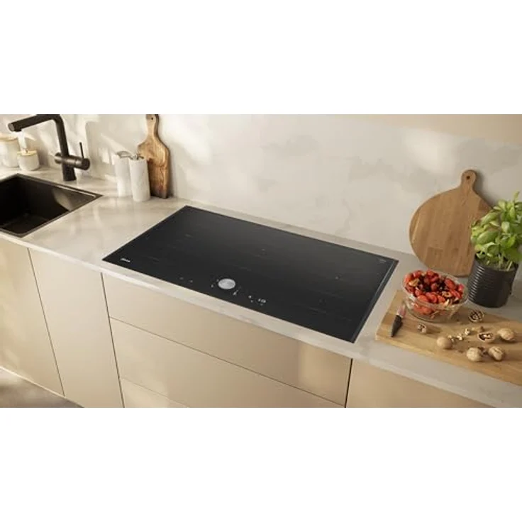 Neff, T69TTX4L0, Autarkes Flex-Induktionskochfeld mit Twist Pad Steuerung, N90, Breite 90 cm, Schwarz mit Rahmen aufliegend, Home Connect – Bild 2