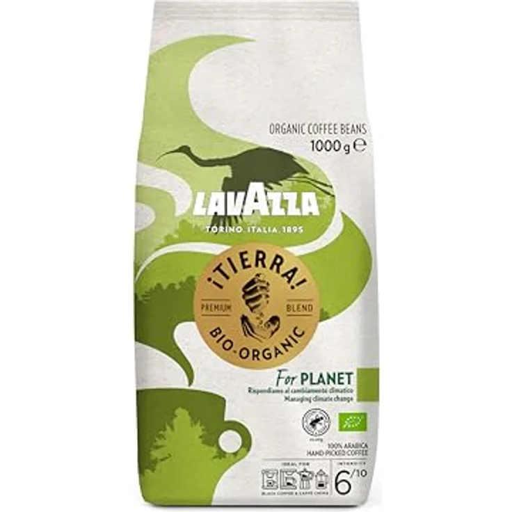 Lavazza Kaffeebohnen - Tierra Bio Organic - 100 % Bio Arabica Bohnen - 1er Pack (1 x 1 kg) – Bild 3