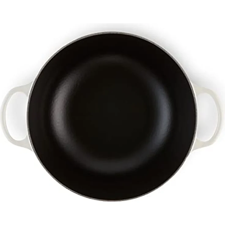Le Creuset Signature La Marmite aus Gusseisen, Ø 26 cm, Für alle Herdarten und Induktion geeignet, Volumen: 4,1 l, 4,255 kg, Meringue, 21114267160430 – Bild 3