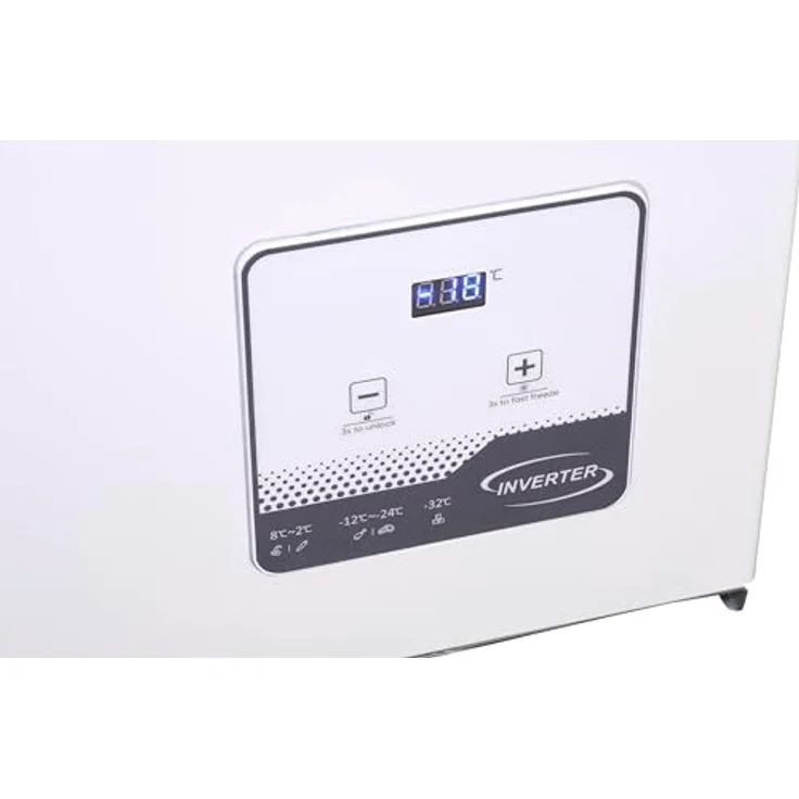 Exquisit Gefriertruhe GT300-050C, 292 Liter, Kühlfunktion, 4-Sterne-Gefrieren, Alarm-Funktion, LED-Display, weiss – Bild 4