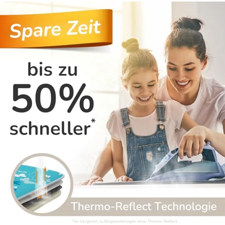 smart&gentle Bügelmatte 100x65cm für Dampfbügeleisen, rutschfeste Bügelunterlage mit Hitze- und Feuchtigkeitsschutz, Designed in Germany – Bild 5