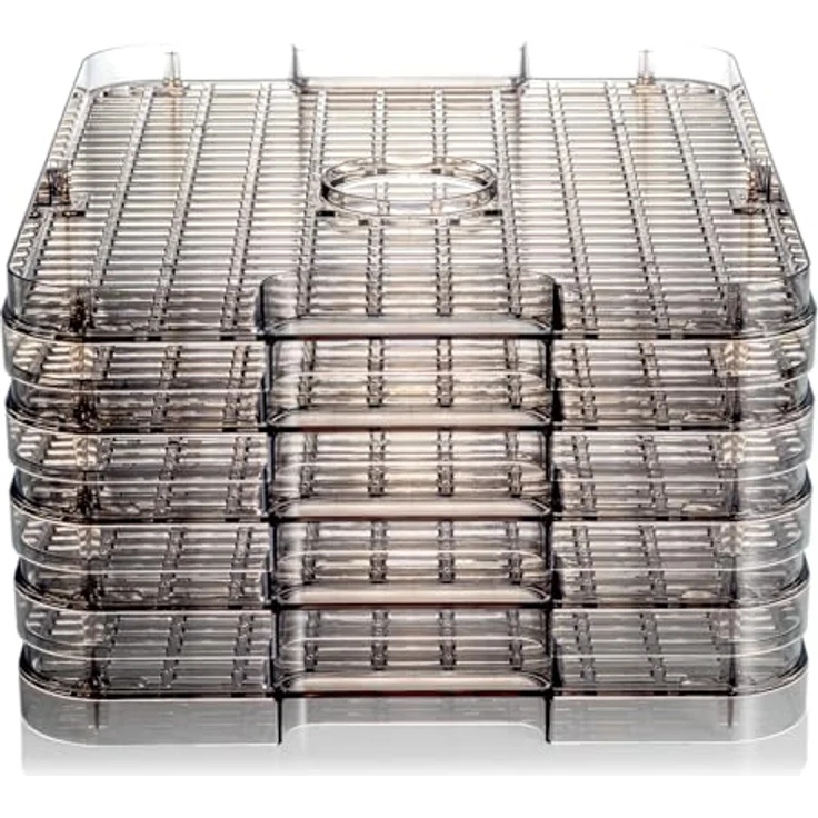 Zeegma DRY CHEF PRO Dörrgerät 400 W, Lebensmittel- und Pilztrockner mit 5 Siebkästen, Temperaturregelung 35-70˚C, Umluft Timer bis 72 Stunden – Bild 5