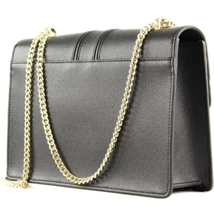 Seidenfelt Roros Big Umhängetasche, 25 cm x 8 cm x 20 cm, schwarz, 100% Polyurethan – Bild 5