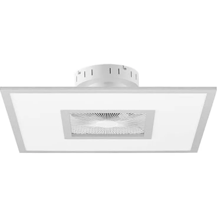 Lindby LED-Deckenventilator Romea, eckig, DC, leise, 60 cm, dimmbar mit CCT-Farbwechsel und Fernbedienung