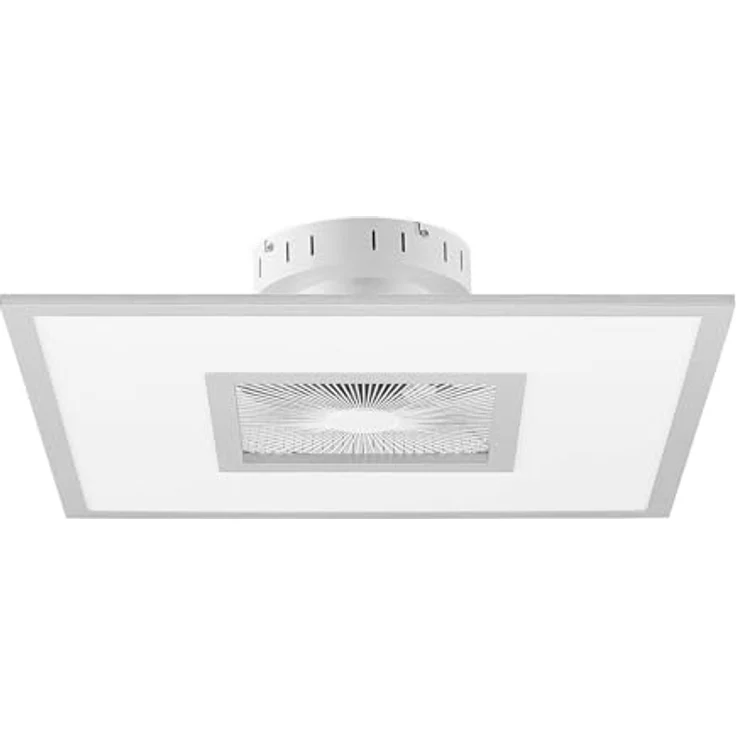 Lindby LED-Deckenventilator Romea, eckig, DC, leise, 60 cm, dimmbar mit CCT-Farbwechsel und Fernbedienung – Bild 1