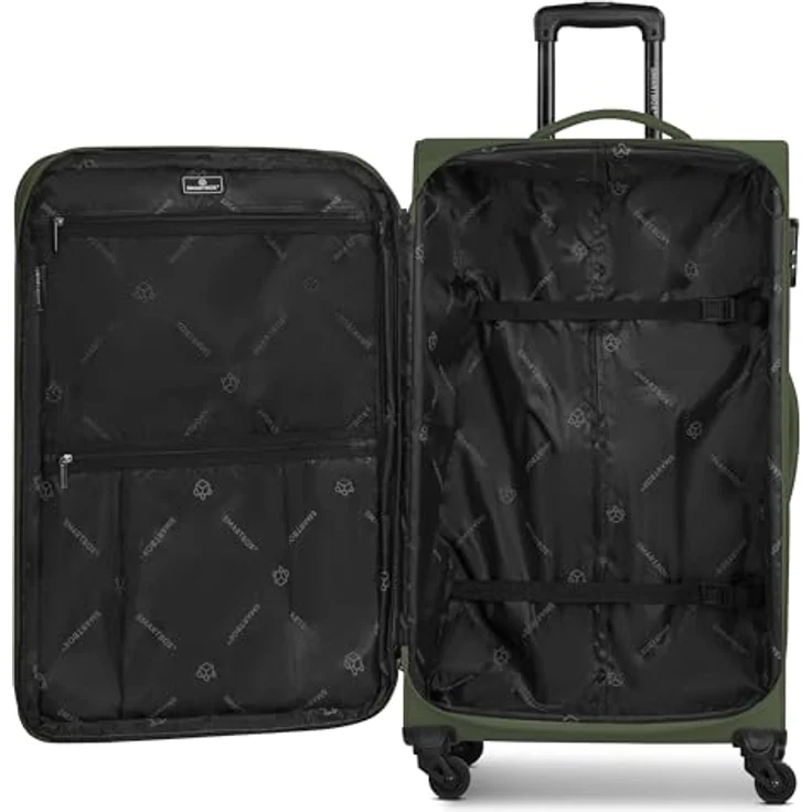 SMARTBOX großer Weichgepäck Check-in Koffer für Damen & Herren | Großer XL Trolley 46 x 31 x 78 cm | 4 Rollen & Zahlenschloss | erweiterbar mit Dehnfalte | leichte 3,6 kg | Edition 04 – Bild 5